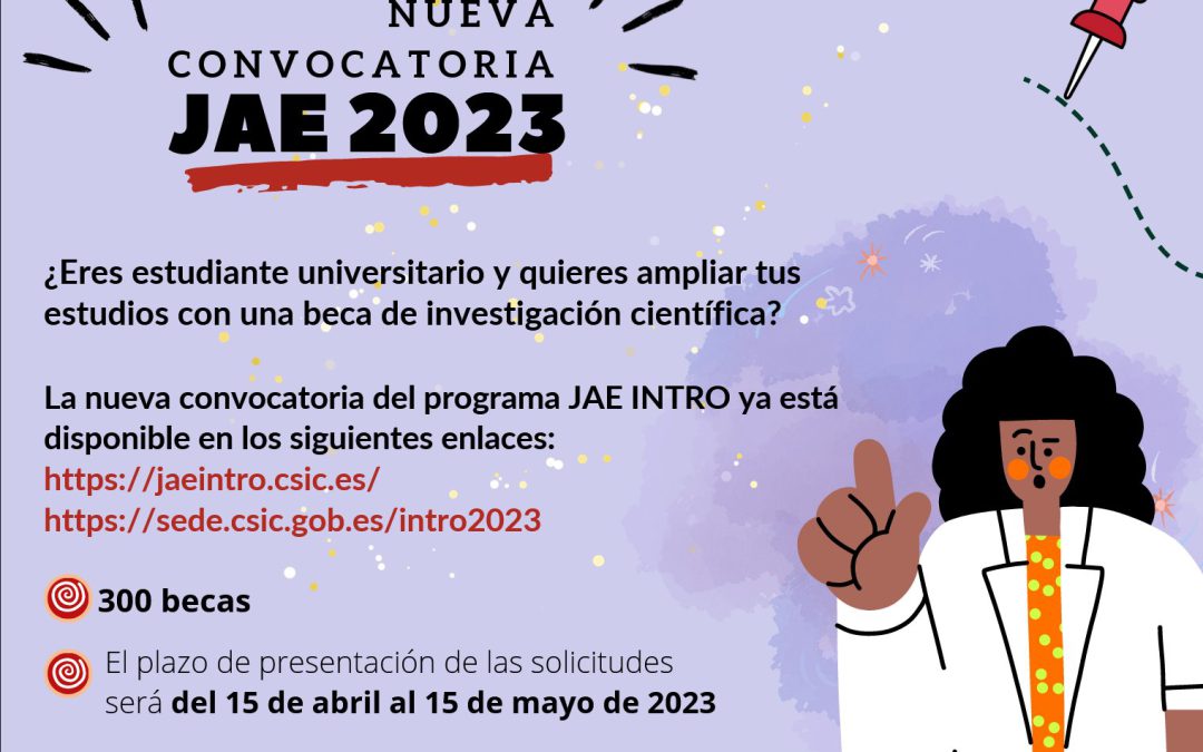 Nuevas convocatorias JAE INTRO 2023